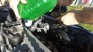 Замена антифриза / тосола / на TOYOTA ( тойота ) в двигателе 7A FE своими руками