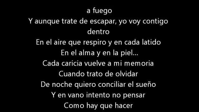 Osvaldo Rios Cancion En el alma y en la piel Lyrics смотреть онлайн
