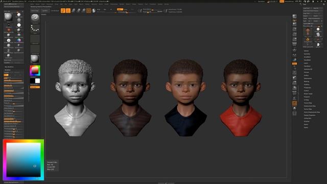как настроить материалы в Zbrush смотреть онлайн