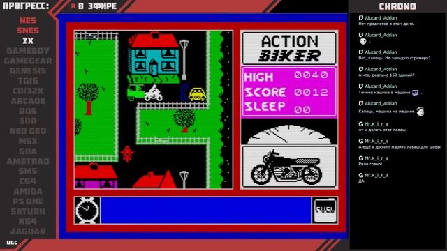 Chrono (S03,G01) - Action Biker (ZX Spectrum) смотреть онлайн