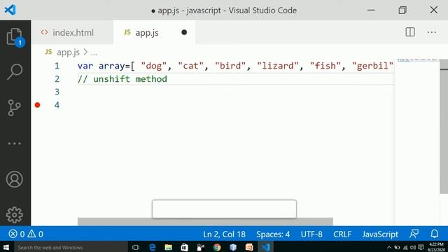 JavaScript Tutorial-12 || Shift() and UnShift() Method in JavaScript(Hindi) || For Beginners || Urd смотреть онлайн