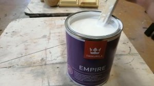 Покраска в белый цвет, покраска Tikkurila