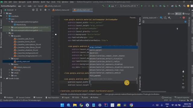 Bottom Navigation Bar in Android Studio using Java | Explanation смотреть онлайн
