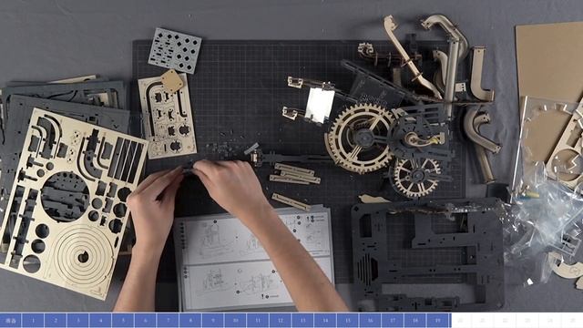 ROBOTIME ROKR Marble Night City LGA01 Assembly Video смотреть онлайн