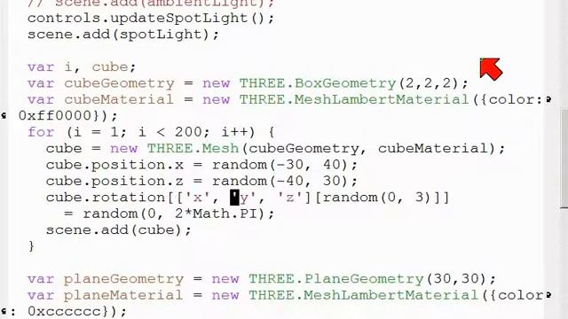 Allgemeine Materialeigenschaften und Tiefenmaterial (three.js) смотреть онлайн