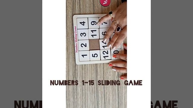 Numbers 1-15 Sliding Puzzle a combination puzzle that challenges a player to slide and adjust Numbe смотреть онлайн