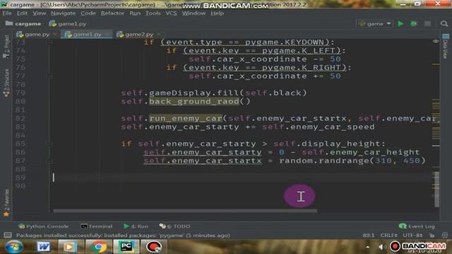 Create Racing Game Using Python || How To Make Car Race Game In Python || Python Project смотреть онлайн