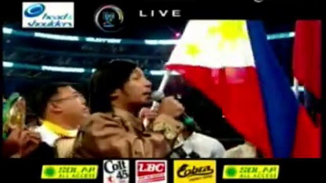 Arnel Pineda singing the National Anthem (Pacquiao vs Clottey) смотреть онлайн