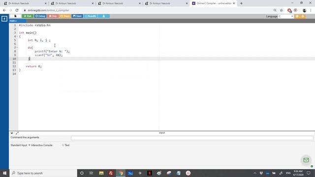 Algorithmics & Programming - Exercise - Number pattern смотреть онлайн