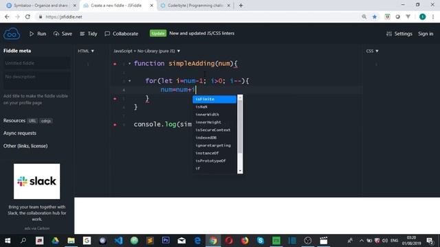 javascript challenge-simple adding смотреть онлайн