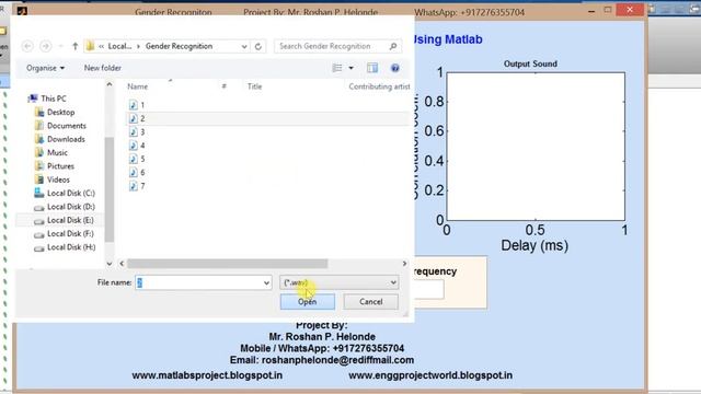 Gender Recogniton from Audio Signal using Matlab Project Source Code смотреть онлайн
