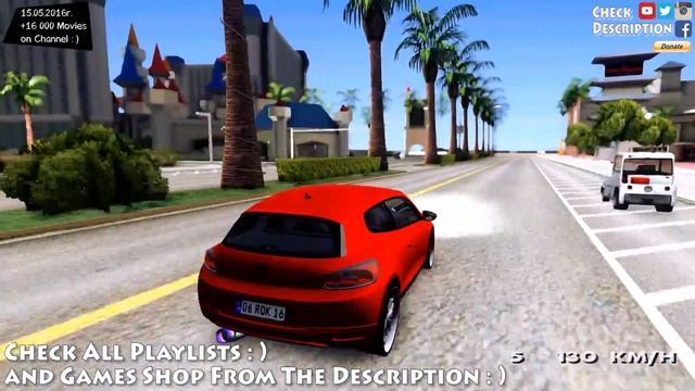 Volkswagen Scirocco Soft Tuning - GTA San Andreas MOD _REVIEW смотреть онлайн