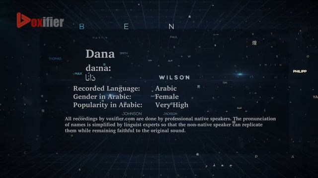 How To Pronunce Dana (دانا) In Arabic - Voxifier.com