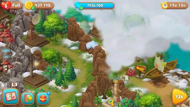 Explore the gold mines! Gardenscapes - Klondike Gold Rush! смотреть онлайн