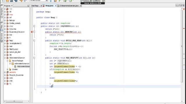 ✅ Programación en Java | NetBeans | Método de ordenación Heap Sort ? смотреть онлайн