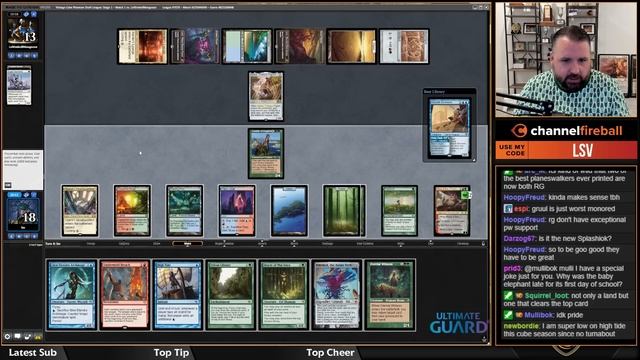 Getting Booed Off the Table | More MTG Vintage Cube with LSV смотреть онлайн