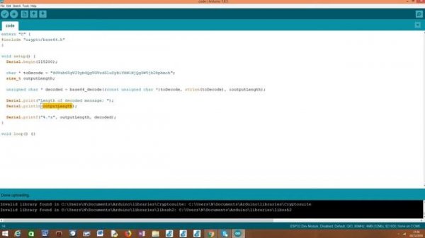 ESP32 Arduino: Decode base64 string