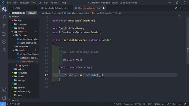 Create Factories && Seeders | Laravel REST API Tutorial | Part 7 смотреть онлайн