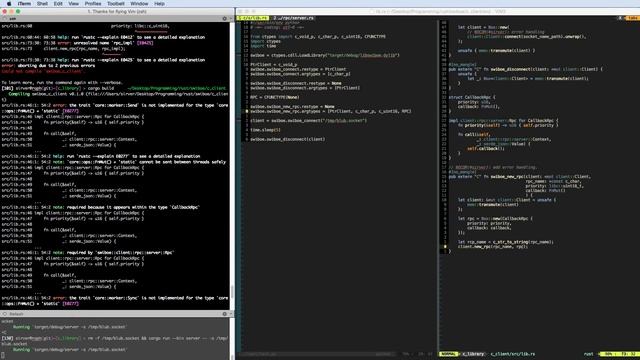 Stream 10 • Coding on Swiboe in Rust • C client to Python client смотреть онлайн