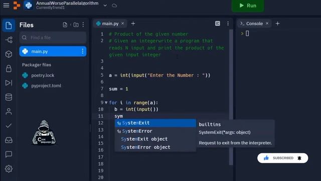 Product of the Given Number - CCBP Assignment 6 | Python problem | смотреть онлайн