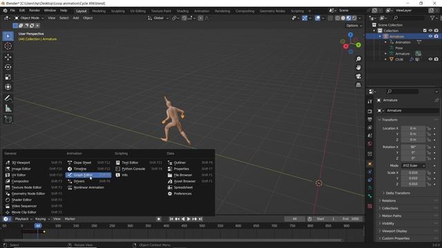 Repeat and Loop Animation Forever in Blender 3.6 смотреть онлайн