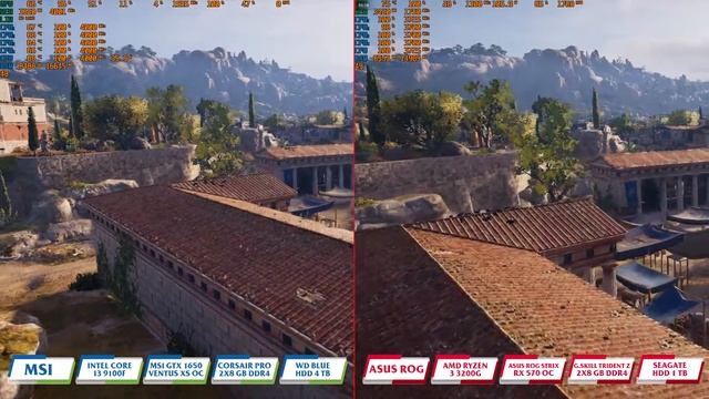 Comparison - Assassin's Creed Odyssey (2018) with Intel Core i3 9100f VS AMD Ryzen 3 3200G смотреть онлайн
