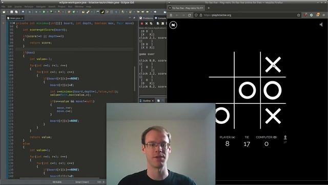 [TAS] Using minimax to win Tic Tac Toe with Java (★★☆) смотреть онлайн