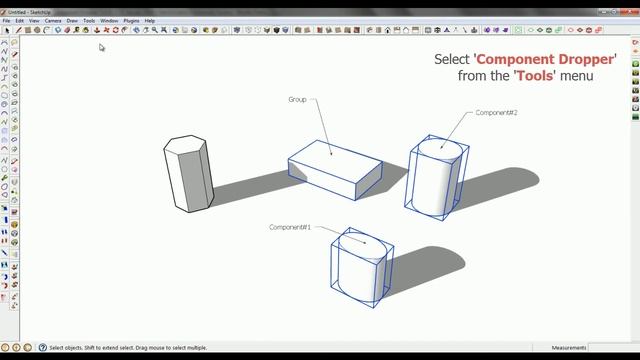 SketchUp Plugin Tutorial | Component Dropper смотреть онлайн