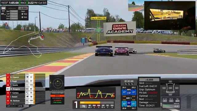 ERS GT3 Championship Season IX - Round 1 at Spa | clean, consistent drive today! смотреть онлайн