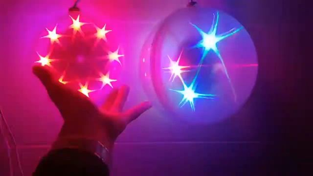 Эксклюзивный шар с LED светодиодами Ceiling Colourful Star Light смотреть онлайн