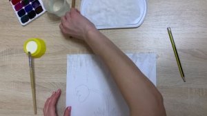 Рисование солью и акварельными красками «Подснежники»