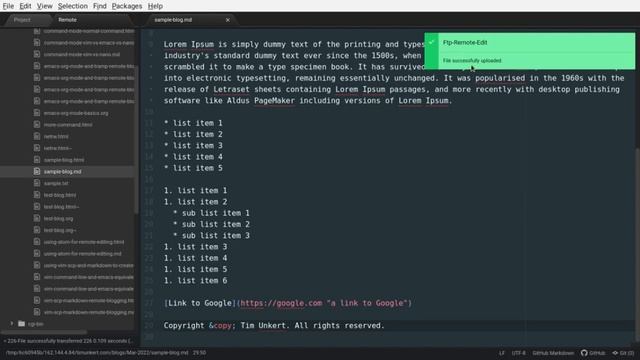 Using Atom for Remote File Editing Plus Markdown смотреть онлайн