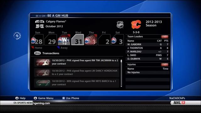 NHL 13 - GM Mode Ep. 5 "Not So Awful Mid Season" смотреть онлайн