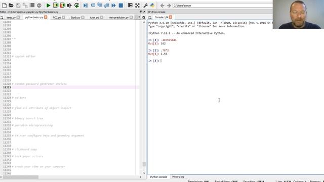 Python Basics Tutorial New Editor Spyder IDE смотреть онлайн