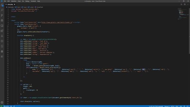 How to use google charts like gantt chart or line chart with PHP and MYSQL in your websites смотреть онлайн