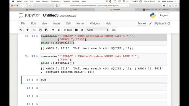 SQLite Full Text Search in Python смотреть онлайн