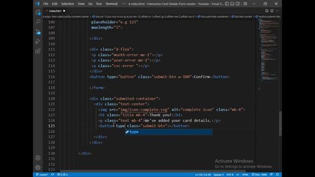 Interactive Card Details Form | Frontend Mentor Challenge | JAVASCRIPT PROJECT смотреть онлайн