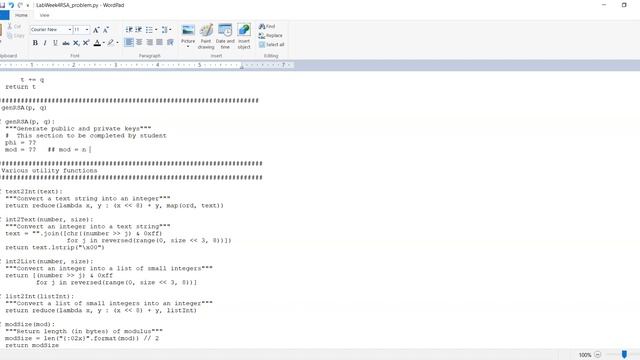 ITS 350 - RSA scripting in Python and lab смотреть онлайн
