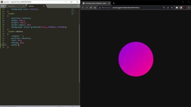 Amazing Glass Gradient Loader HTML CSS | CSS Loader Animation смотреть онлайн