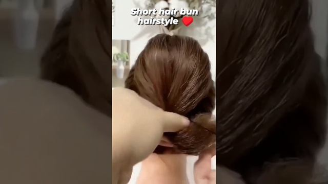 Short Hair Bun Style for Festive season #ytshort #shortsfeed смотреть онлайн
