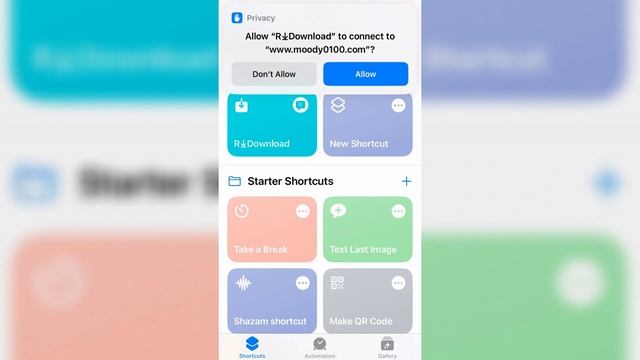 Fix r download shortcut can't connect to the gallery error in iPhone смотреть онлайн