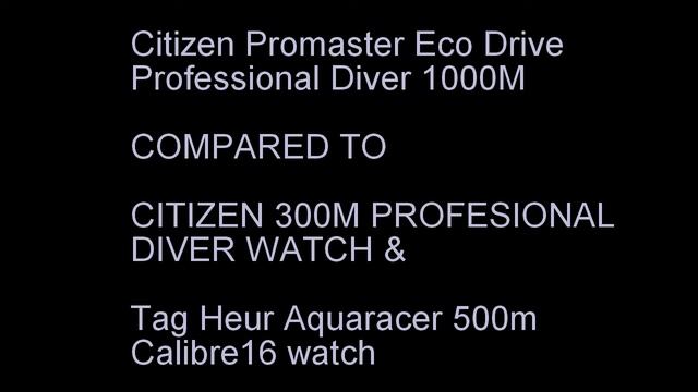 CITIZEN Promaster Eco Drive Professional Diver 1000M WATCH (BN7020-17E)