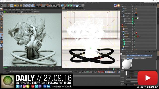LIVE // The Daily Render // 27.09.2016 // #3dmodeling #MAXON #Cinema4D #Realflow // #OTOY #Octane смотреть онлайн