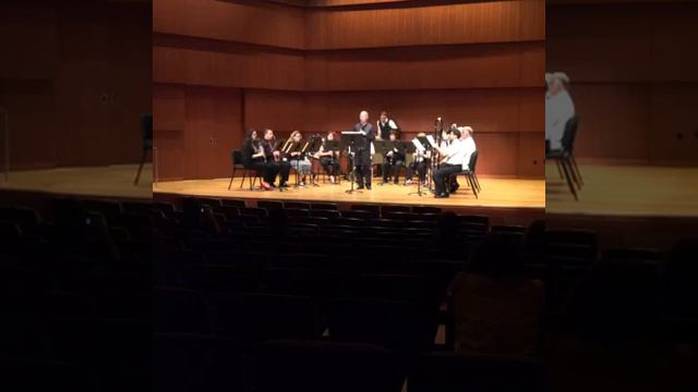 Ticheli Clarinet Concerto with Clarinet Choir accompaniment, Håkan Rosengren, clarinet смотреть онлайн