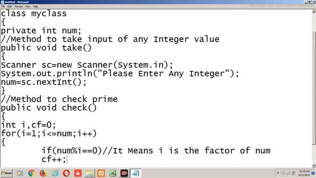 Prime Number Program In Java Using Class | Prime Numbers In Java using Class смотреть онлайн