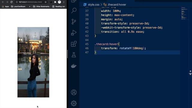 How to make Flip card in HTML CSS ? смотреть онлайн