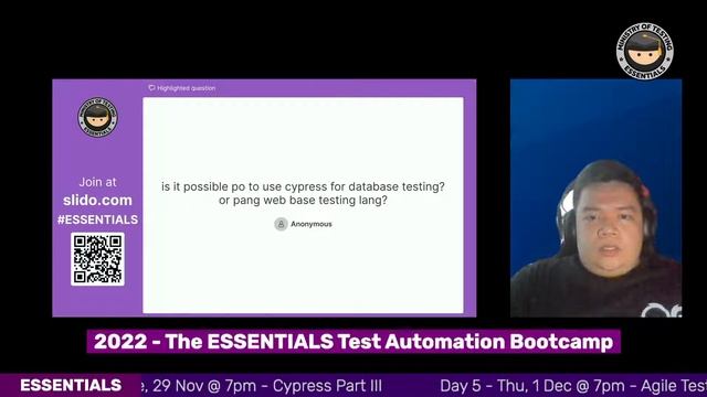 2022 The ESSENTIALS Software Testing Bootcamp, Day 2 смотреть онлайн
