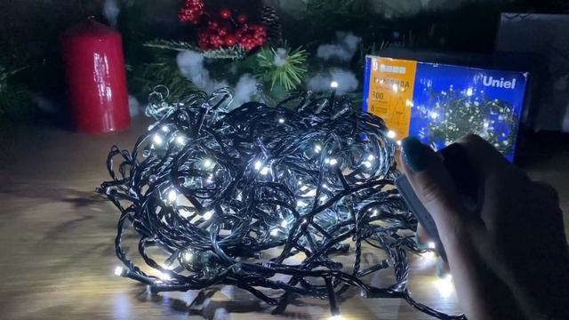 Новогодняя гирлянда Uniel ULD-S3000-300/DGA WHITE IP20 UL-00007313 смотреть онлайн