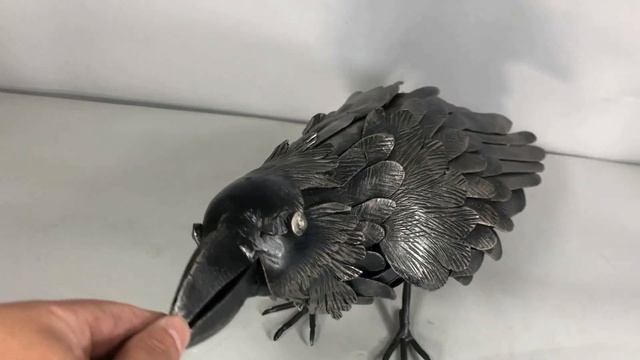 Птица из металла Ворон металлический декор птицы металл скульптурные памятники птиц S4031 сварка смотреть онлайн