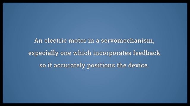 Servomotor Meaning смотреть онлайн
